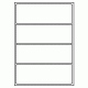 410 - Label Size 200mm x 69mm - 4 labels per sheet